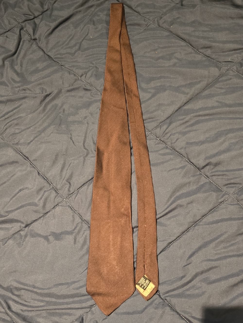 Armani Collezioni Brown Textured Silk blend Tie